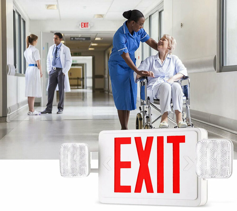 hospital exit light